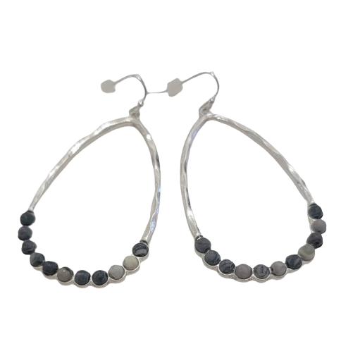 Beaded Teardrop Earrings
