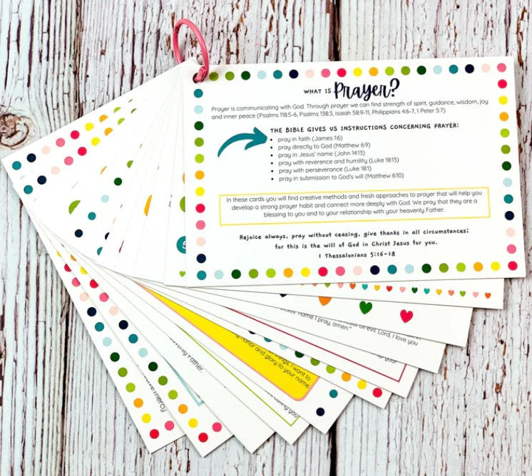 What is Prayer Cards on a Ring