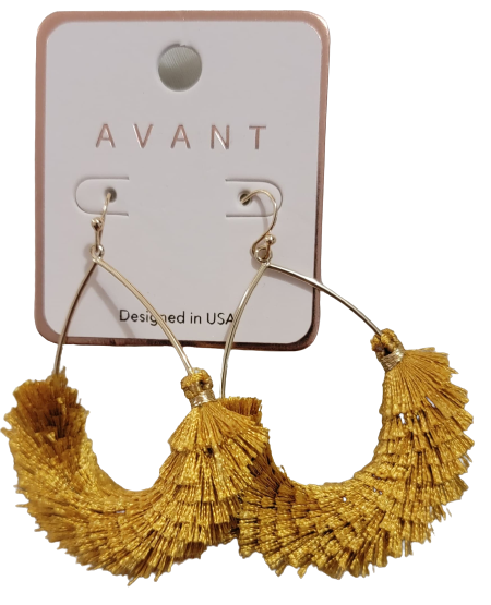 Textured Fringe Tassel Earrings